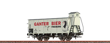 040-49871 - H0 - Gedeckter Güterwagen [P] Bierwagen DB, III, Ganter